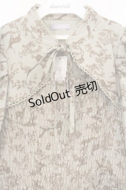 画像2: axes femme POETIQUE / トワルドジュイ風柄ワンピース  グリーン O-26-01-12-028-AX-OP-IG-ZH