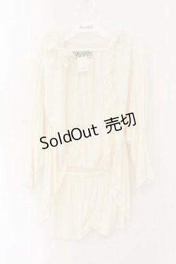 画像1: GRAMM / ネックレースドルマンカーディガン  アイボリー O-26-01-12-031-HN-TO-IG-OS