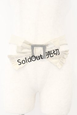 画像1: Hoshibako Works / 藤花集中華風リボンベルト  生成り O-26-01-13-001-LO-ZA-IG-OS
