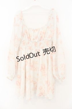 画像3: LIZ LISA / オフショルローズ柄ワンピース  サックス O-26-01-13-031-LO-OP-IG-OS