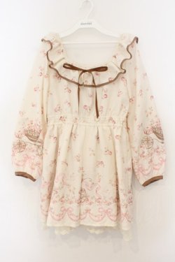 画像1: LIZ LISA / ワゴン花柄ワンピース  アイボリー O-26-01-13-032-LO-OP-IG-OS