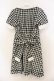 画像2: axes femme POETIQUE / フラワー刺繍ギンガムワンピース  クロ×シロ O-26-01-13-037-AX-OP-IG-OS (2)