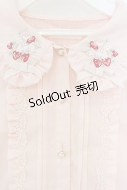 画像2: LIZ LISA / ベリーブーケ刺繍ブラウス  ピンク O-26-01-13-038-LO-BL-IG-OS