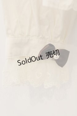 画像3: Angelic Pretty / プチリボンパール丸襟ブラウス  アイボリー×ブラウン O-26-01-13-039-AP-BL-IG-OS