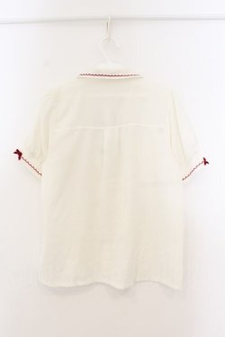 画像3: LIZ LISA / チョコディップチェリーブラウス  オフ×アカ O-26-01-13-040-LO-BL-IG-OS