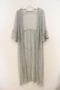 axes femme / ストライプレースガウン  サックス O-26-01-13-043-AX-OP-IG-ZT0115L
