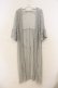 画像1: axes femme / ストライプレースガウン  サックス O-26-01-13-043-AX-OP-IG-OS (1)