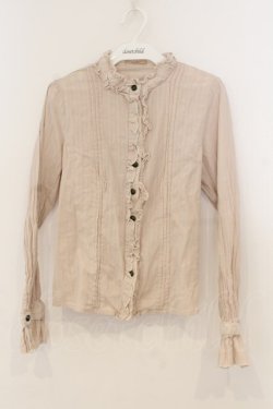 画像1: Amavel / 機械人形のアームバンド付ブラウス  ベージュ O-26-01-13-046-CA-BL-IG-OS