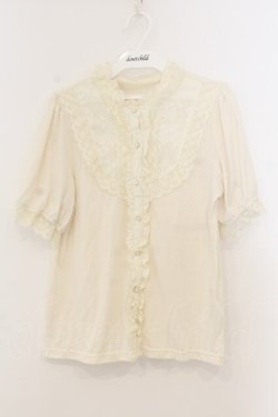 画像1: axes femme / ブラウス風カットソー  アイボリー O-26-01-13-047-AX-TO-IG-OS