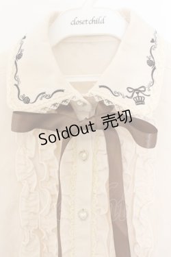 画像2: axes femme / ローズ刺繍ブラウス M アイボリー O-26-01-13-049-AX-BL-IG-OS