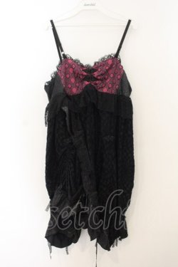 画像1: Qutie Frash / ベビードール  ブラック×パープル O-26-01-13-055-QU-OP-IG-OS