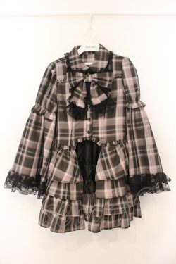 画像1: Jamieエーエヌケー / お姫様ブラウス  ピンク×クロ O-26-01-13-059-0-BL-IG-OS