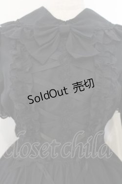 画像2: Cornet / ハートレース付け袖ワンピース  クロ O-26-01-13-006-LO-OP-IG-OS