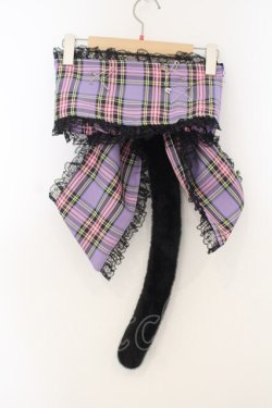 画像3: Jamieエーエヌケー / Jamieネコのしっぽ帯  ラベンダー O-26-01-13-061-0-TO-IG-OS