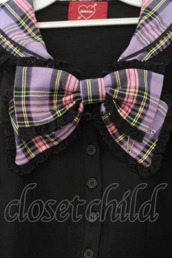 画像2: Jamieエーエヌケー / きまぐれセーラープルオーバー  ラベンダー×クロ O-26-01-13-068-0-TO-IG-OS