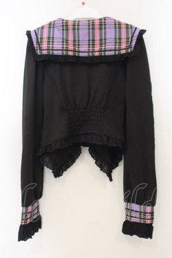 画像4: Jamieエーエヌケー / きまぐれセーラープルオーバー  ラベンダー×クロ O-26-01-13-068-0-TO-IG-OS