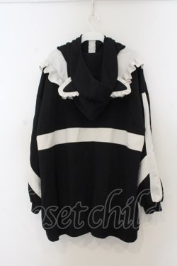 画像3: NOEMIE / ねこ耳配色切替ゲームブルゾン  クロ×シロ O-26-01-13-069-LO-JA-IG-OS