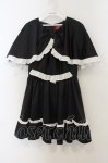 画像1: Jamieエーエヌケー / リボン風ケープワンピース  クロ×シロ O-26-01-13-070-0-OP-IG-OS (1)