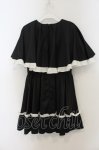 画像3: Jamieエーエヌケー / リボン風ケープワンピース  クロ×シロ O-26-01-13-070-0-OP-IG-OS (3)