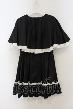 画像3: Jamieエーエヌケー / リボン風ケープワンピース  クロ×シロ O-26-01-13-070-0-OP-IG-OS