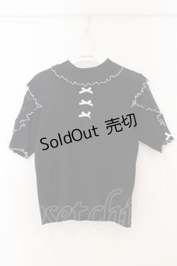 画像1: NOEMIE / オープンショルダーカットソー  クロ×シロ O-26-01-13-072-LO-TO-IG-ZT537