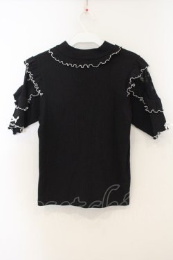 画像2: NOEMIE / オープンショルダーカットソー  クロ×シロ O-26-01-13-072-LO-TO-IG-OS