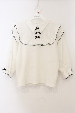 画像1: NOEMIE / ヨークフリルテレコカットソー  シロ O-26-01-13-074-LO-TO-IG-OS