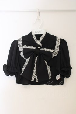 画像1: Jamieエーエヌケー / Bigリボンショートブラウス  クロ×シロ O-26-01-13-076-0-BL-IG-OS