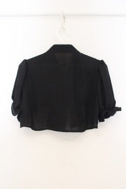 画像3: Jamieエーエヌケー / Bigリボンショートブラウス  クロ×シロ O-26-01-13-076-0-BL-IG-OS