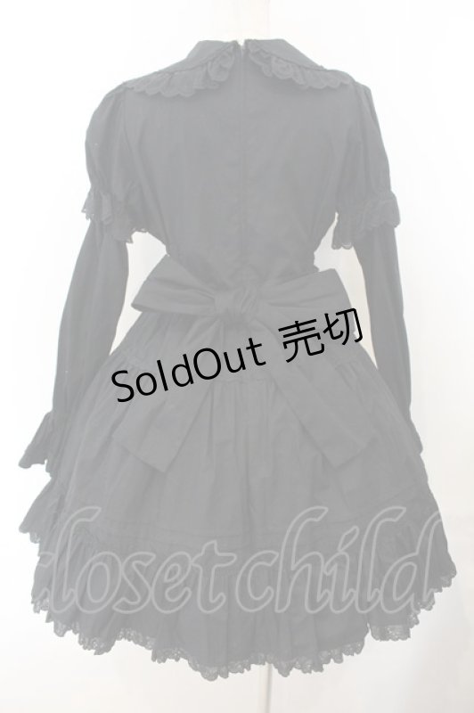 画像7: Cornet / ハートレース付け袖ワンピース  クロ O-26-01-13-006-LO-OP-IG-OS (7)