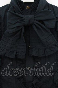 画像2: ALICE and the PIRATES / プリンス・コンラッドブラウス  クロ O-26-01-13-084-PA-BL-IG-OS