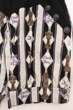 画像2: ALICE and the PIRATES / Misty Night Royal game柄パンツ  クロ O-26-01-13-087-PA-PA-IG-OS