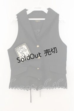 画像1: ALICE and the PIRATES / マッドハッターベスト  クロ O-26-01-13-089-PA-TO-IG-OS