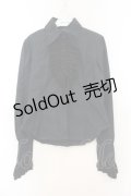 STIGMATA / ガーセフリルブラウス M ブラック O-26-01-13-092-GO-BL-IG-OS