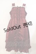 Cherirulu Chocola / TT*MINリボンジャンパースカート 4L ワイン O-26-01-13-009-0-OP-IG-OS