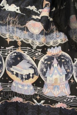 画像3: August Maiden / カルーセルジャンパースカート柄 M クロ×ネイビー O-26-01-13-010-0-OP-IG-OS