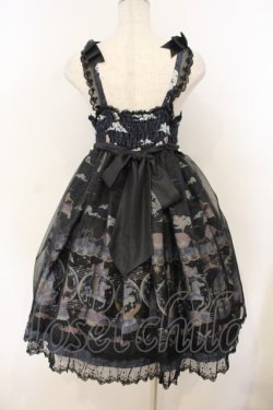 画像5: August Maiden / カルーセルジャンパースカート柄 M クロ×ネイビー O-26-01-13-010-0-OP-IG-OS