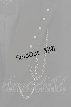 画像2: BPN FOR MEN / チェーン装飾燕尾ジャケット M ブラック O-26-01-13-015-GO-JA-OW-OS