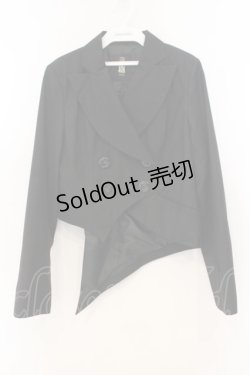 画像1: BPN / アシメ燕尾ジャケット M ブラック O-26-01-13-016-GO-JA-OW-OS