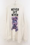 画像1: MILKBOY / NEVER SAY NEVER HOODIE  ホワイト O-26-01-13-020-MB-TO-OW-ZT551 (1)