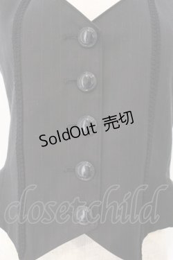 画像2: ALICE and the PIRATES / Cafeストライプベスト  クロ O-26-01-13-003-PA-TO-IG-OS