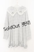 DearMyLove / シナモロール コラボ 刺繍ワンピース L ブルーグレー O-26-01-13-028-EL-OP-IG-OS