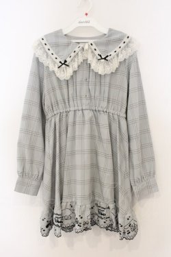 画像1: DearMyLove / シナモロール コラボ 刺繍ワンピース L ブルーグレー O-26-01-13-028-EL-OP-IG-OS