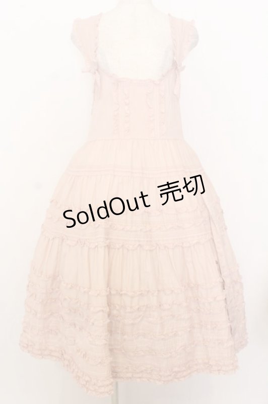 画像1: PINK HOUSE / たくし上げリボン付きローンタブリエ  ピンク O-26-01-14-003-LO-OP-IG-OS (1)