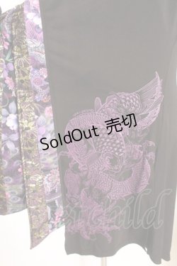 画像2: Qutie Frash / インナーチュニック  パープル×ブラック O-26-01-14-034-QU-TO-IG-OS