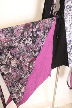 画像2: Qutie Frash / アシメ着物カーデ  パープル×ブラック O-26-01-14-035-QU-JA-IG-OS