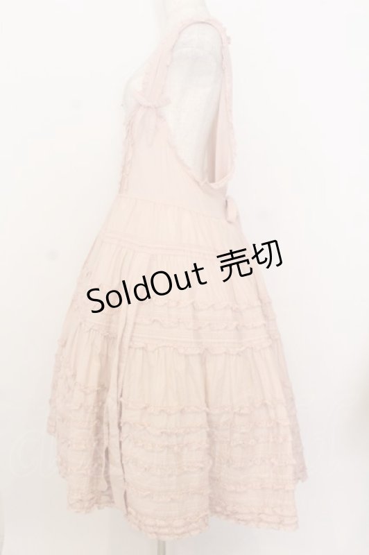 画像2: PINK HOUSE / たくし上げリボン付きローンタブリエ  ピンク O-26-01-14-003-LO-OP-IG-OS (2)