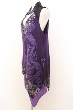 画像2: Qutie Frash / チャイナチュニック  パープル O-26-01-14-036-QU-TO-IG-OS