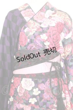 画像2: Qutie Frash / 2024 浴衣3点セット  パープル O-26-01-14-037-QU-OP-IG-OS