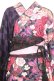 画像2: Qutie Frash / 2024 浴衣3点セット  パープル O-26-01-14-037-QU-OP-IG-OS (2)